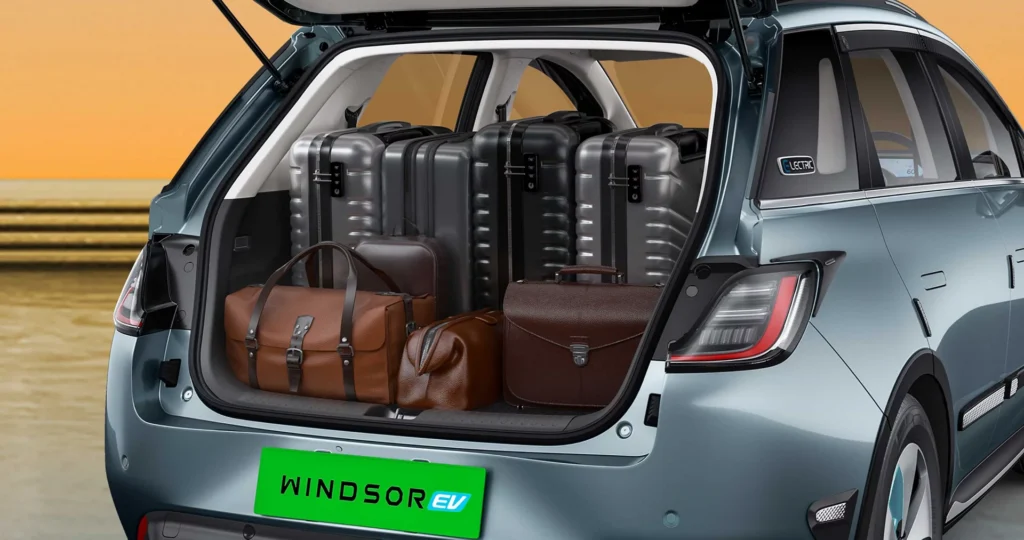 MG Windsor EV 604L Bootspace