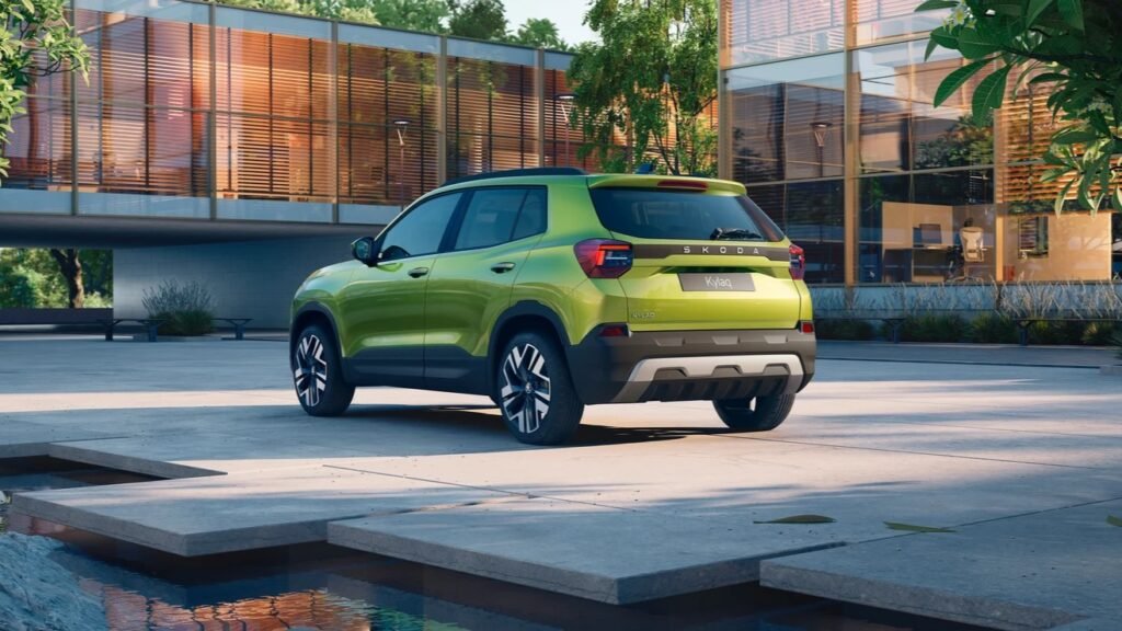 Skoda Kylaq Rear Third Quarter View