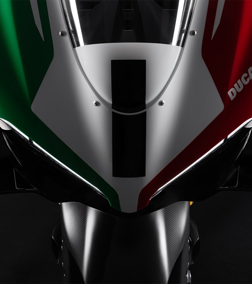 Ducati V4 Tricolore headlights